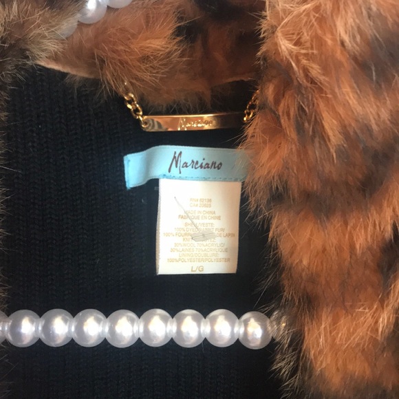 New Marciano Fur Vest - Picture 2 of 4
